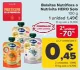 Oferta de Bolsitas Nutriflora o Nutrivita Hero Solo  por 1,49€ en Carrefour