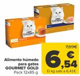 Oferta de Alimento húmedo para gatos GOURMET GOLD  por 6,54€ en Carrefour