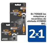 Oferta de En TODAS las máquinas y recambios de afeitado HYBRID BIC  en Carrefour