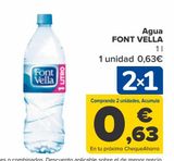 Oferta de Agua FONT VELLA por 0,62€ en Carrefour