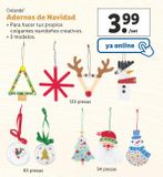 Oferta de Adornos de Navidad crelando por 3,99€ en Lidl