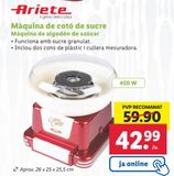 Oferta de Máquina de algodón de azúcar Ariete por 42,99€ en Lidl