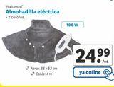 Oferta de Almohadilla eléctrica vitalcontrol por 24,99€ en Lidl