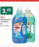 Oferta de 3,45  Oro Detergente variedad,  3L  (1L=1,15 €)  ORO  40  Di  GEL AZUL  CHLA  40  en Suma Supermercados