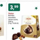 Oferta de 3,⁹99  Valor Bombó xocolata  sense sucre,  200 g (1 kg = 19,95 €)  VALOR  en Suma Supermercados