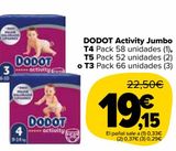 Oferta de DODOT Activity Jumbo por 19,15€ en Carrefour Market