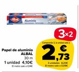 Oferta de Papel de aluminio ALBAL por 4,1€ en Carrefour Market