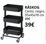 Oferta de Carrito auxiliar por 39€ en IKEA