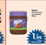 Oferta de Milka  MILKA Crema al cacao con avellanas, 360 gr  1,99  CON ICIC 2,05€  en CashDiplo