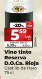 Oferta de Vino tinto Castillo de Haro por 5,59€ en Maxi Dia