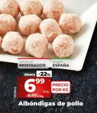 Oferta de Albóndigas de pollo por 6,99€ en Maxi Dia