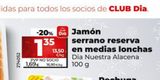 Oferta de Jamón serrano por 1,35€ en Maxi Dia