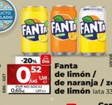 Oferta de Fanta de limón / de naranja / zero de limón por 0,65€ en Dia Market