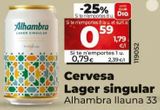 Oferta de Cerveza Alhambra por 0,79€ en Dia Market