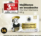 Oferta de Mejillones en escabeche Dia por 4,89€ en La Plaza de DIA