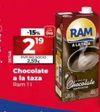 Oferta de Chocolate a la taza Ram por 2,59€ en La Plaza de DIA