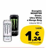 Oferta de Energético MONSTER Green, Ultra White o Mango Loco por 1,24€ en Carrefour Market
