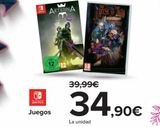 Oferta de Juegos  nintendo SWITCH  por 34,9€ en Carrefour