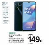 Oferta de Smartphone libre  A54S OPPO por 149€ en Carrefour