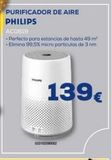 Oferta de Purificador de aire Philips por 139€ en Euronics