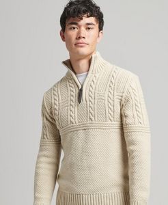 Oferta de Jersey con cuello panadero Jacob por 62,99€ en Superdry