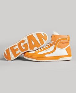 Oferta de Zapatillas de baloncesto de caña alta veganas Vintage por 55€ en Superdry