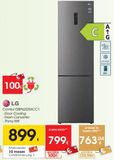Oferta de 100€  LG  Combi GBP62DSXCCI -Door Cooling -Fresh Converter - Thing Wifi  899.  Financiación 10 meses Condiciones pag.3  si eres socio**  799€  AHORRA 100€  19  C  AHORRA  135,96€  si tienes la tarjeta en Eroski