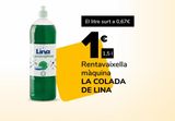Oferta de Rentavaixella màquina LA COLADA DE LINA por 1€ en Supeco