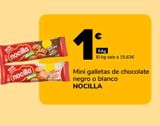 Oferta de Mini galletas de chocolate negro o blanco NOCILLA por 1€ en Supeco