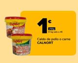 Oferta de Caldo de pollo o carne CALNORT por 1€ en Supeco