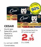 Oferta de Comida para perros Cesar por 4,69€ en Kiwoko
