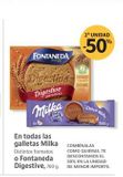 Oferta de FONTANEDA  Digestive  Digestive  Milka White Choco  QYNAM  2 UNIDAD  -50%  CUADAME  Wale  180g  en Supermercados Sánchez Romero