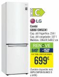 Oferta de LG Combi GBB61SWGCN1  por 849€ en Carrefour