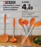 Oferta de MONIX Espumadera, cazo, cuchara o espátula Gama Magma  por 4,49€ en Carrefour