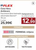 Oferta de FLEX Almohada fibra Antiácaros  por 25,99€ en Carrefour
