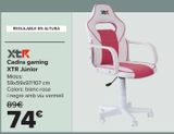Oferta de Silla Gaming XTR Junior  por 74€ en Carrefour