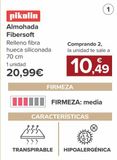 Oferta de Pikolin Almohada Fibersoft  por 20,99€ en Carrefour