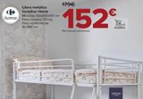 Oferta de Litera metálica Carrefour Home  por 152€ en Carrefour