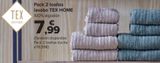 Oferta de Pack 2 toallas lavabo TEX HOME  por 7,99€ en Carrefour