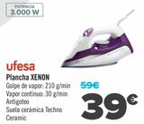 Oferta de Ufesa Plancha XENON por 39€ en Carrefour