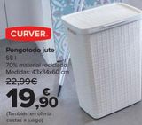 Oferta de Pongotodo jute CURVER por 19,9€ en Carrefour