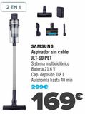 Oferta de SAMSUNG Aspirador sin cable JET-60PET por 169€ en Carrefour