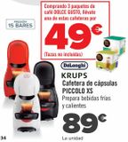 Oferta de Cafetera de cápsulas PICCOLO XS  por 89€ en Carrefour