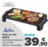 Oferta de Jata plancha de asar GR557A  por 39,9€ en Carrefour