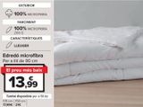 Oferta de Edredón microfibra  por 13,99€ en Carrefour
