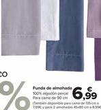 Oferta de Funda de almohada por 6,99€ en Carrefour