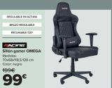 Oferta de RACING Sillón gamer OMEGA  por 99€ en Carrefour