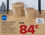 Oferta de Recibidor entrada madera natural  por 84€ en Carrefour