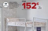 Oferta de Litera metálica Carrefour Home  por 152€ en Carrefour