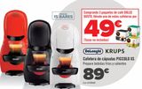 Oferta de DëLonghi KRUPS Cafetera de cápsulas PICCOLO XS  por 89€ en Carrefour